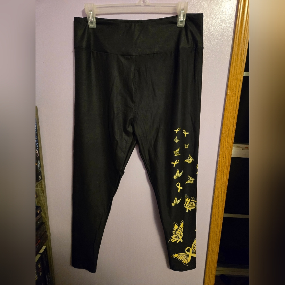 Black & yellow 12-18 Women's Leggings